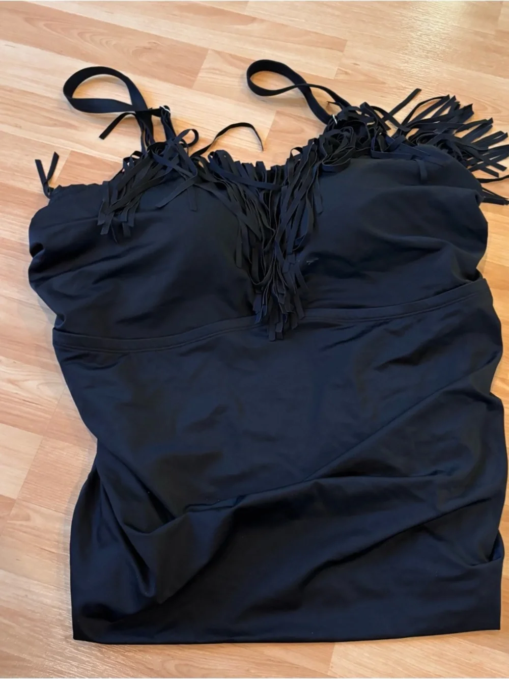 Swimsuits for all Black 2 Piece With Fringes